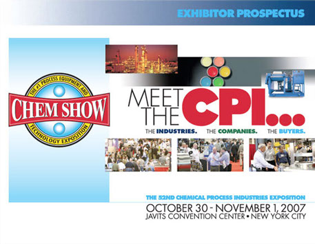 Exhibitor prospectus for a national chemical products show.