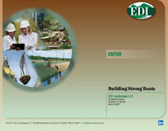 Website for a New England landscape construction company