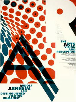 Poster for humanities lecturer, Rudolph Arnheim.