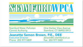 Branding: Stamford Water Pollution Control Authority.