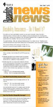 Benefits newsletter for a utility company.